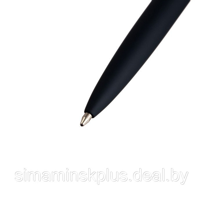 Ручка шариковая автоматическая, 1.0 мм, Bruno Visconti SAN REMO, стержень синий, тёмно-синий металлический - фото 3 - id-p215456746