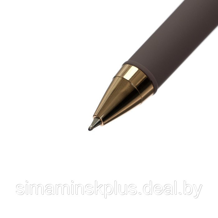 Ручка шариковая, 0.5 мм, Bruno Visconti MONACO, стержень синий, корпус серый, в металлическом футляре - фото 4 - id-p215456748