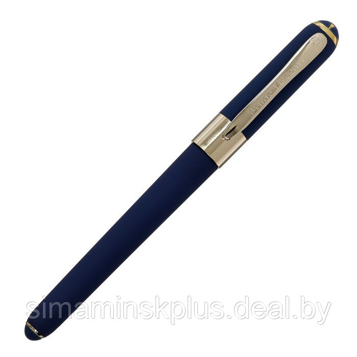 Ручка шариковая, 0.5 мм, Bruno Visconti MONACO, стержень синий, корпус тёмно-синий, в металлическом футляре - фото 2 - id-p215456749
