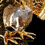 Сувенир «Сова», 4,5×3,5×5,5 см, с кристаллами, фото 4