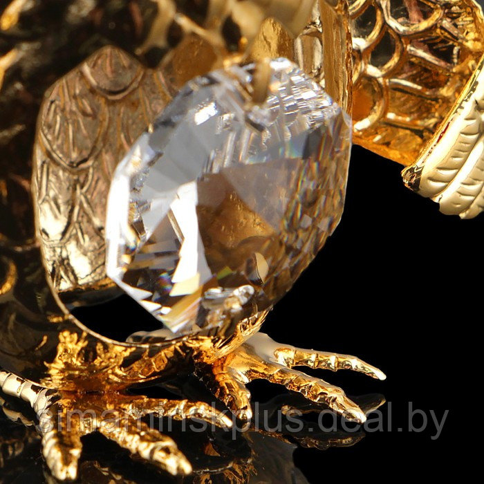 Сувенир «Сова», 4,5×3,5×5,5 см, с кристаллами - фото 4 - id-p215456781