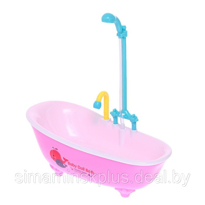 Игрушка «Ванна для кукол», с функциональным душем, цвета МИКС - фото 2 - id-p215457444