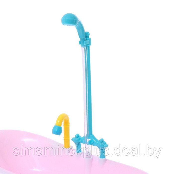 Игрушка «Ванна для кукол», с функциональным душем, цвета МИКС - фото 3 - id-p215457444