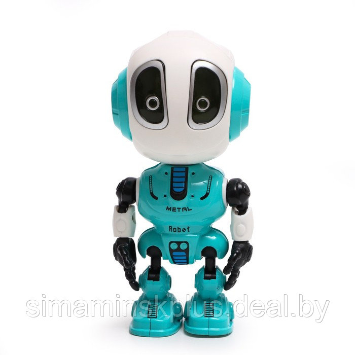 Робот «Смартбот», реагирует на прикосновение, световые и звуковые эффекты, цвет голубой - фото 2 - id-p215457541