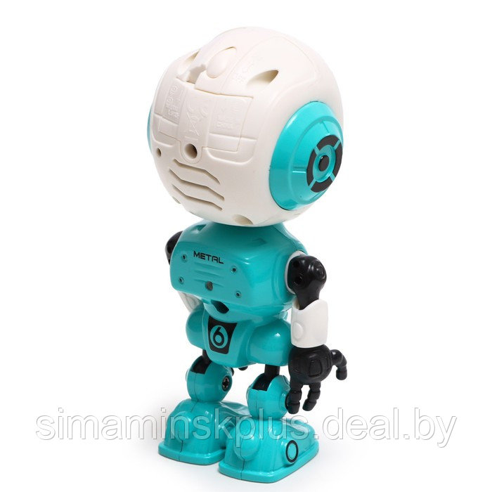 Робот «Смартбот», реагирует на прикосновение, световые и звуковые эффекты, цвет голубой - фото 4 - id-p215457541