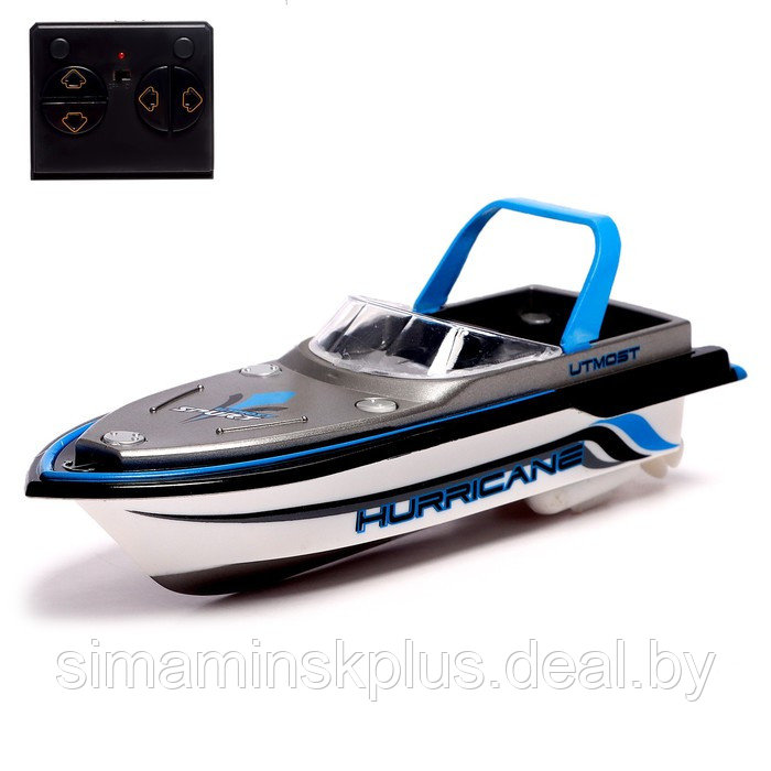 Катер радиоуправляемый Mini Boat, работает от аккумулятора, цвет синий - фото 1 - id-p215457567