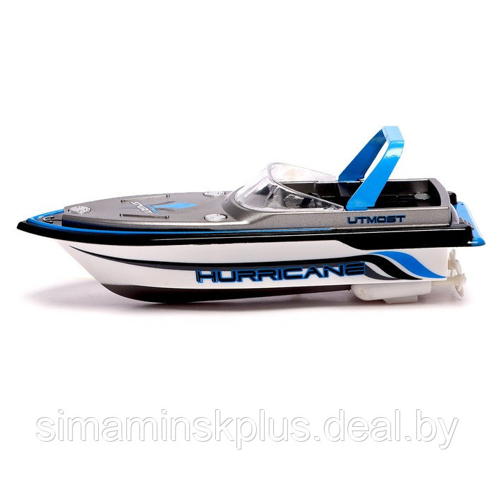 Катер радиоуправляемый Mini Boat, работает от аккумулятора, цвет синий - фото 2 - id-p215457567