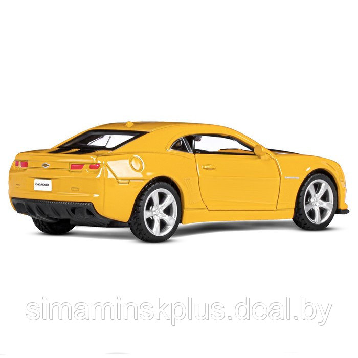 Машина металлическая Chevrolet Camaro SS, 1:43, открываются двери, инерция, цвет жёлтый - фото 5 - id-p215457582