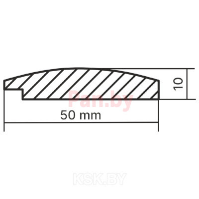 Профиль для панелей МДФ Stella Dune De Luxe Sandgrau, старт-финиш, 2700х50х10 - фото 3 - id-p215462329