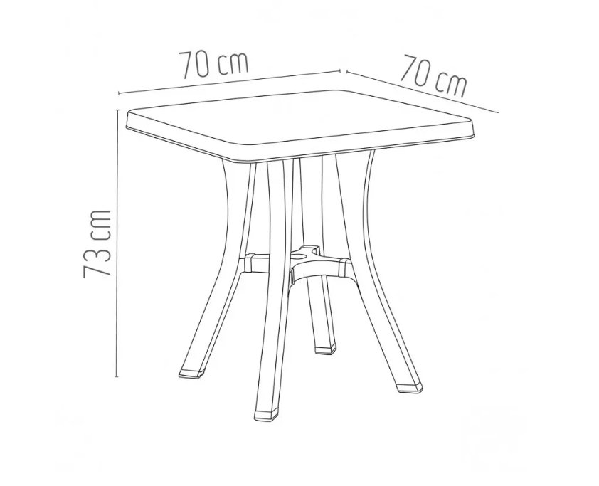 Стол для кухни или террасы70х70 см - фото 6 - id-p187871682