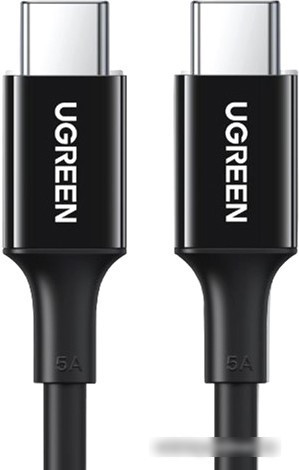 Кабель Ugreen US300 80372 USB Type-C - USB Type-C (2 м, черный) - фото 1 - id-p215471456