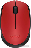 Мышь Logitech M171 Wireless Mouse красный/черный [910-004641]