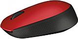 Мышь Logitech M171 Wireless Mouse красный/черный [910-004641], фото 2