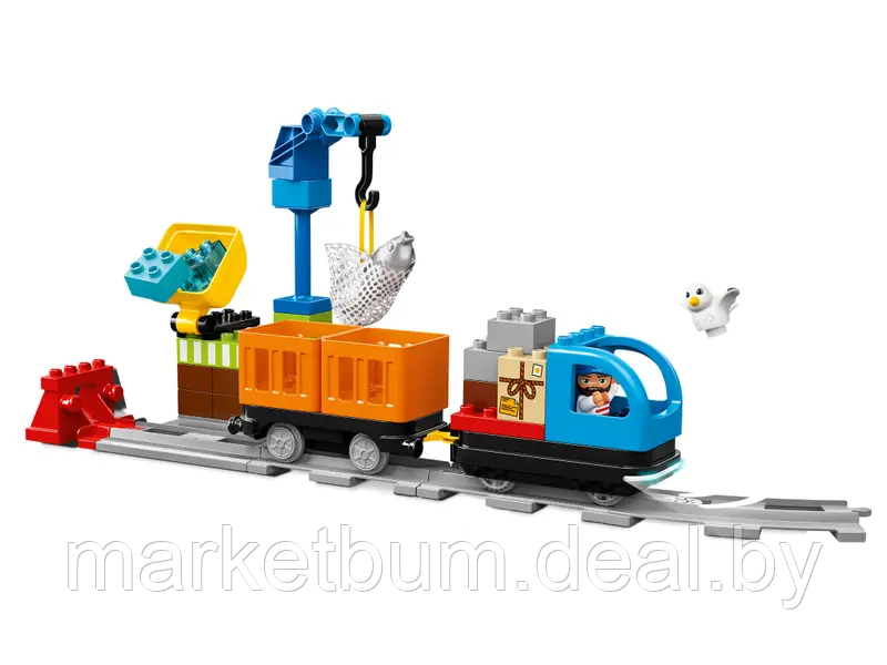 Конструктор LEGO DUPLO 10875, Грузовой поезд со звуком - фото 5 - id-p215472152