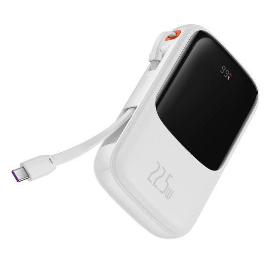 Внешний аккумулятор Baseus Qpow Pro Digital Display Fast Charge 10000mAh (белый) - фото 3 - id-p215472432