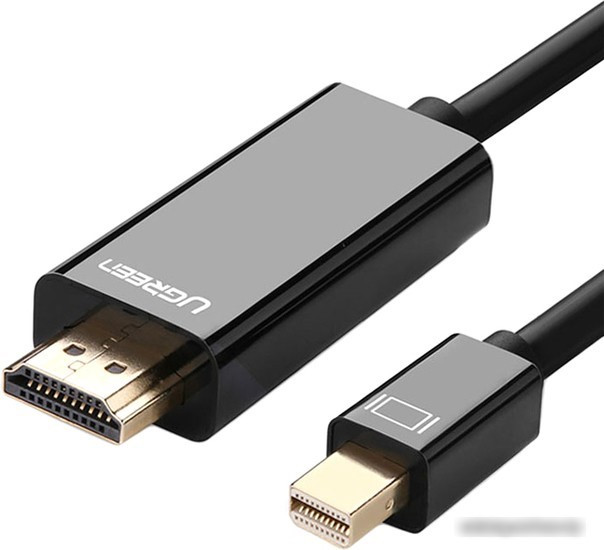 Кабель Ugreen MD101 20848 HDMI - MiniDisplayPort (1.5 м, черный) - фото 1 - id-p215472679