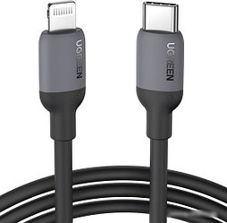 Кабель Ugreen US387 20304 USB Type-C - Lightning (1 м, черный)