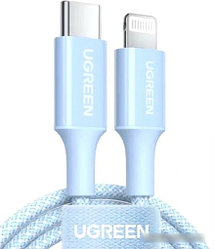 Кабель Ugreen US532 90448 USB Type-A - Lightning (1 м, голубой)