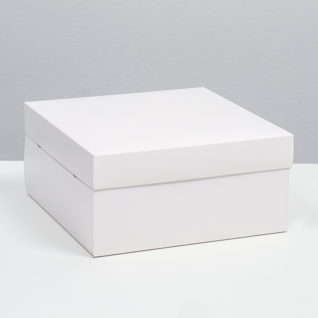Коробка складная белая 25 х 25 х 12 см - фото 1 - id-p215472773