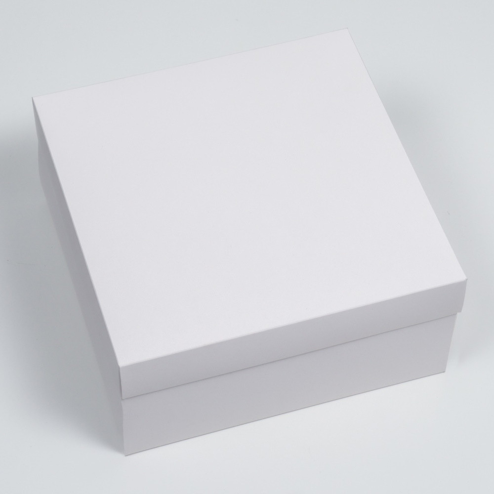Коробка складная белая 25 х 25 х 12 см - фото 2 - id-p215472773