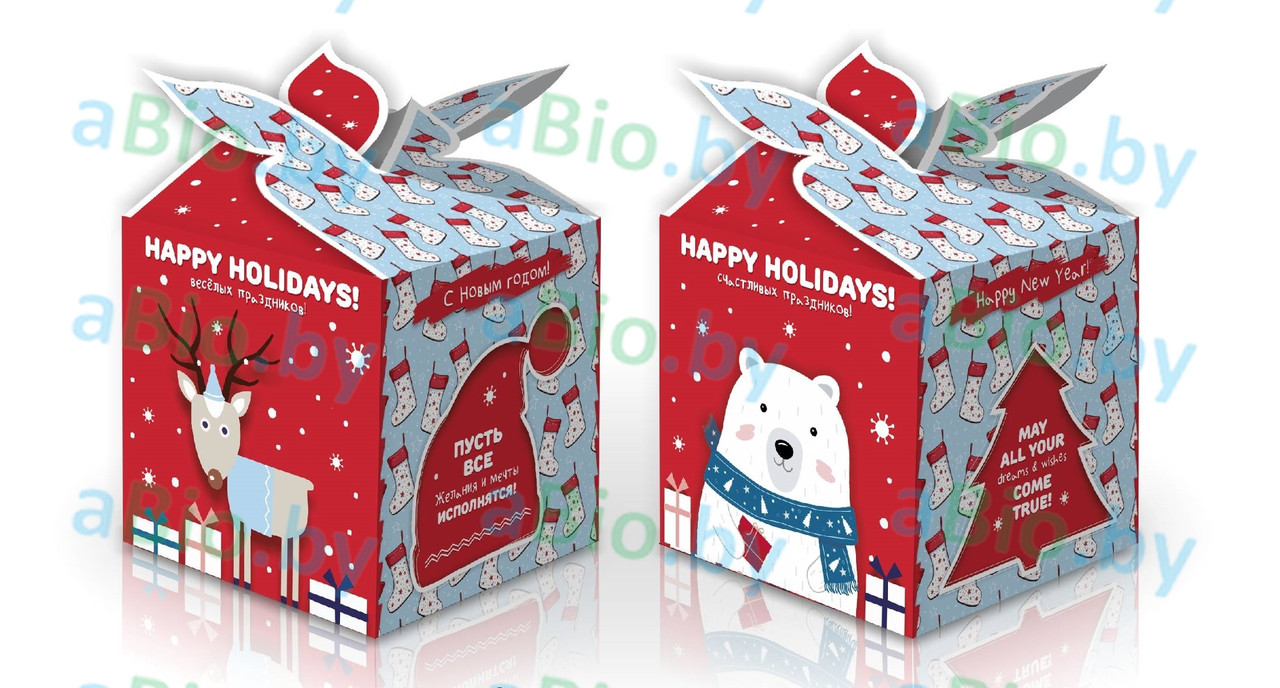 Упаковка 0,5 кг, для конфет, новогодних подарков. Яркие рисунки! Высококачественный картон!!! - фото 1 - id-p5946466