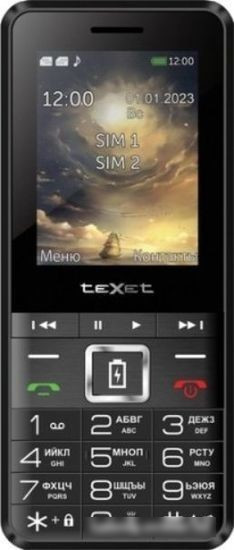 Кнопочный телефон TeXet TM-D215 (черный) - фото 2 - id-p215479067