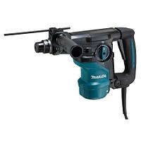 Перфоратор Makita HR3001CJ, SDS-plus,1050Вт,3реж,30мм,3,9Дж,0-840 об/мин, 0-4500 уд/мин, 4,5 кг, антивибр.ру