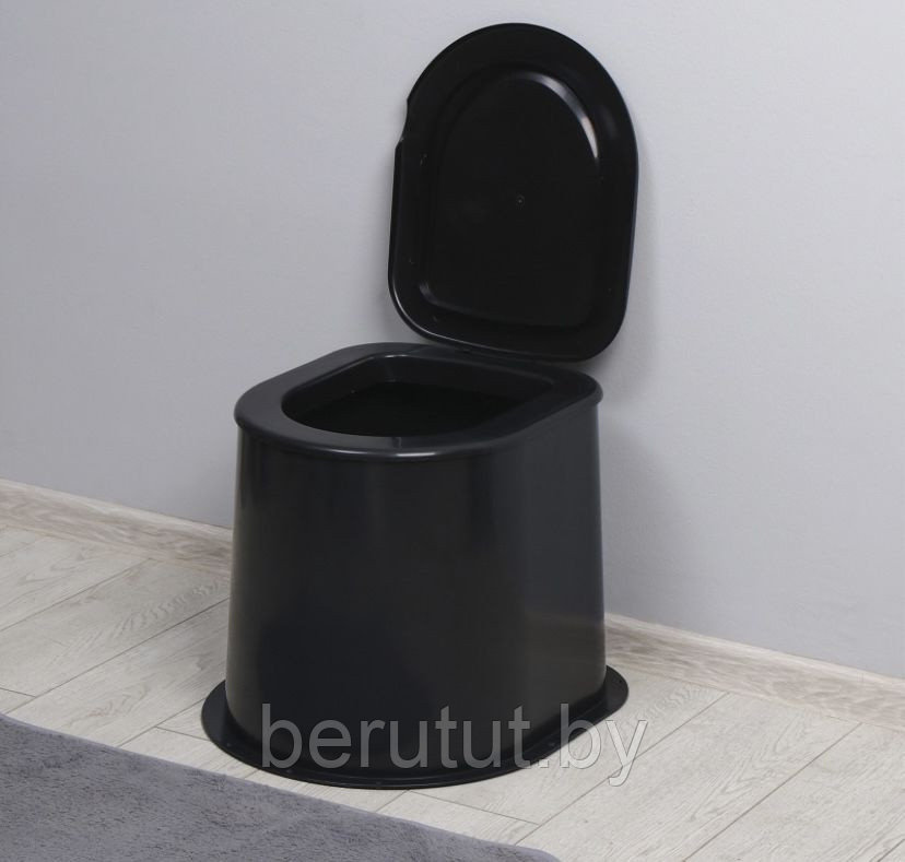 Туалет пластиковый дачный (без дна) / Туалеты для дачи пластиковый коричневый / Сиденье для уличного туалета - фото 4 - id-p178733780