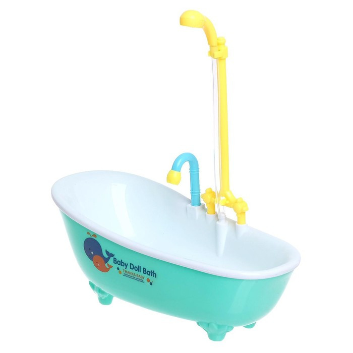 Игрушка «Ванна для кукол», с функциональным душем, цвета МИКС - фото 6 - id-p215480128