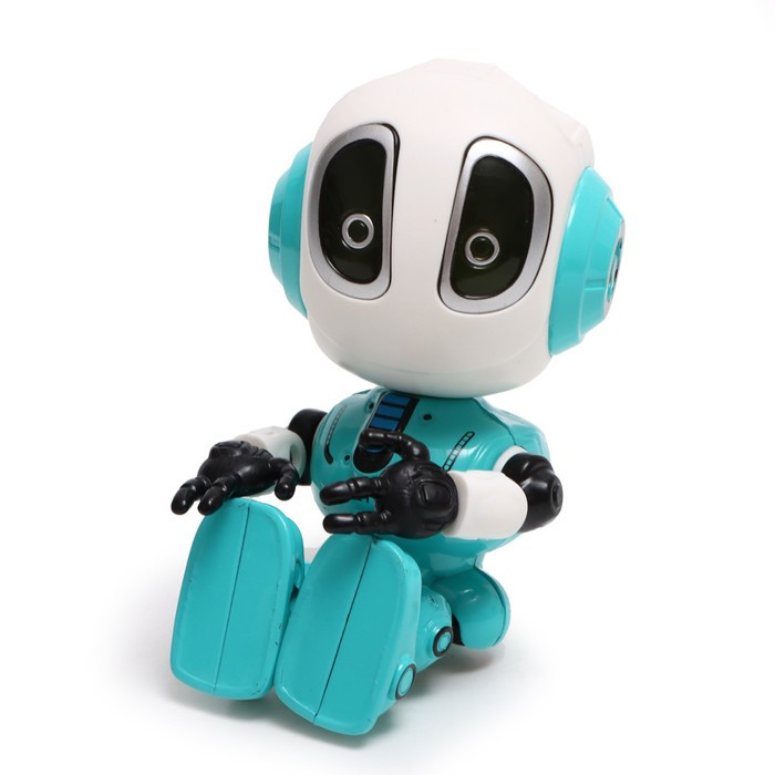 Робот «Смартбот», реагирует на прикосновение, световые и звуковые эффекты, цвет голубой - фото 3 - id-p215480248