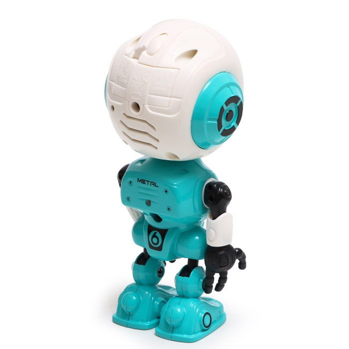 Робот «Смартбот», реагирует на прикосновение, световые и звуковые эффекты, цвет голубой - фото 4 - id-p215480248