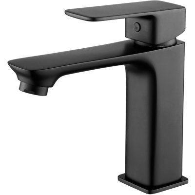 Смеситель для умывальника черный Ledeme L1080B, фото 2