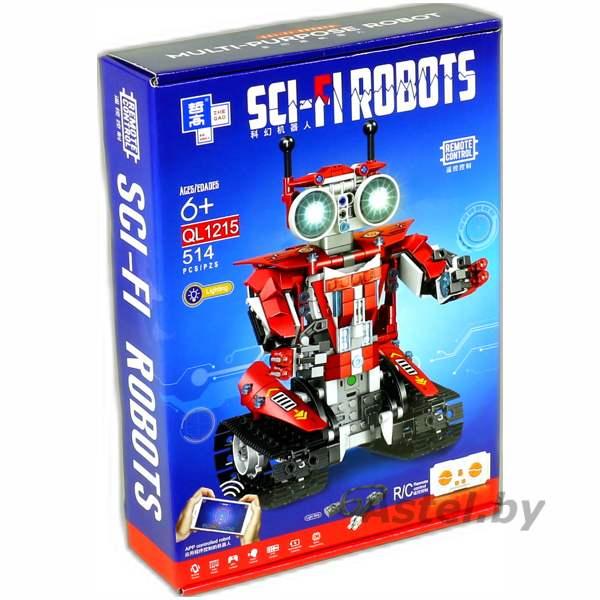 Конструктор Zhe Gao QL1215 Робот пожарный на р/у Robots Красный Робот Sci-Fi аналог LEGO 514 дет - фото 2 - id-p215402918