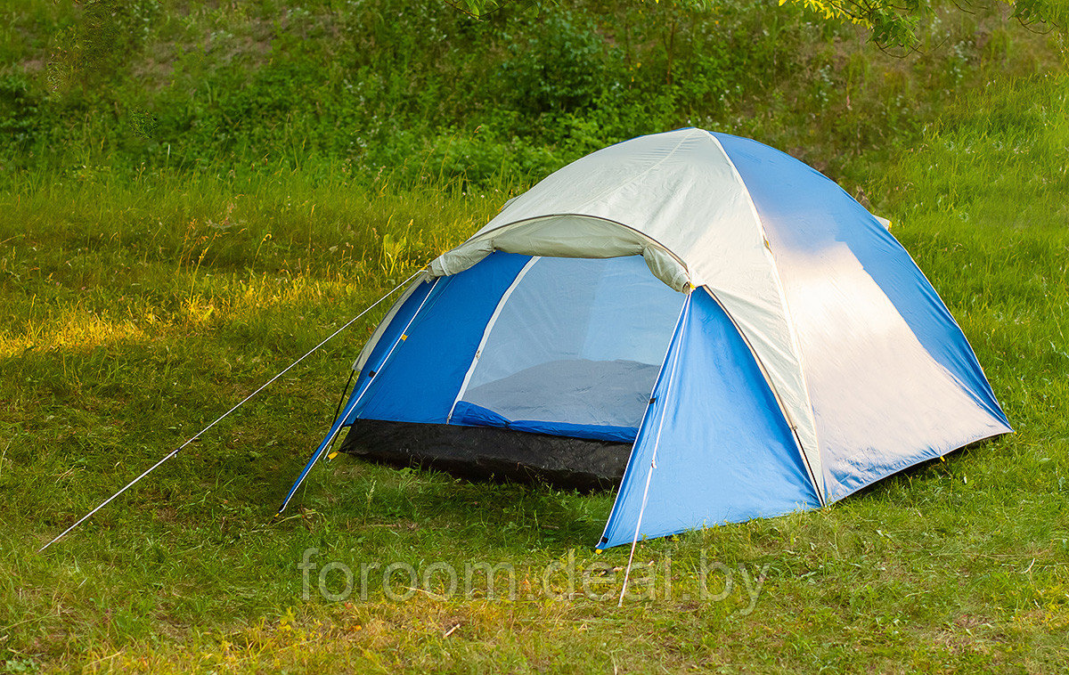 Палатка туристическая ACAMPER ACCO 4 (синий) - фото 2 - id-p215494706