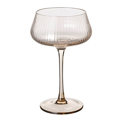 IKEA/  АНЛЕДНИНГ бокал для шампанского 280 мл. светло-коричневый, фото 1