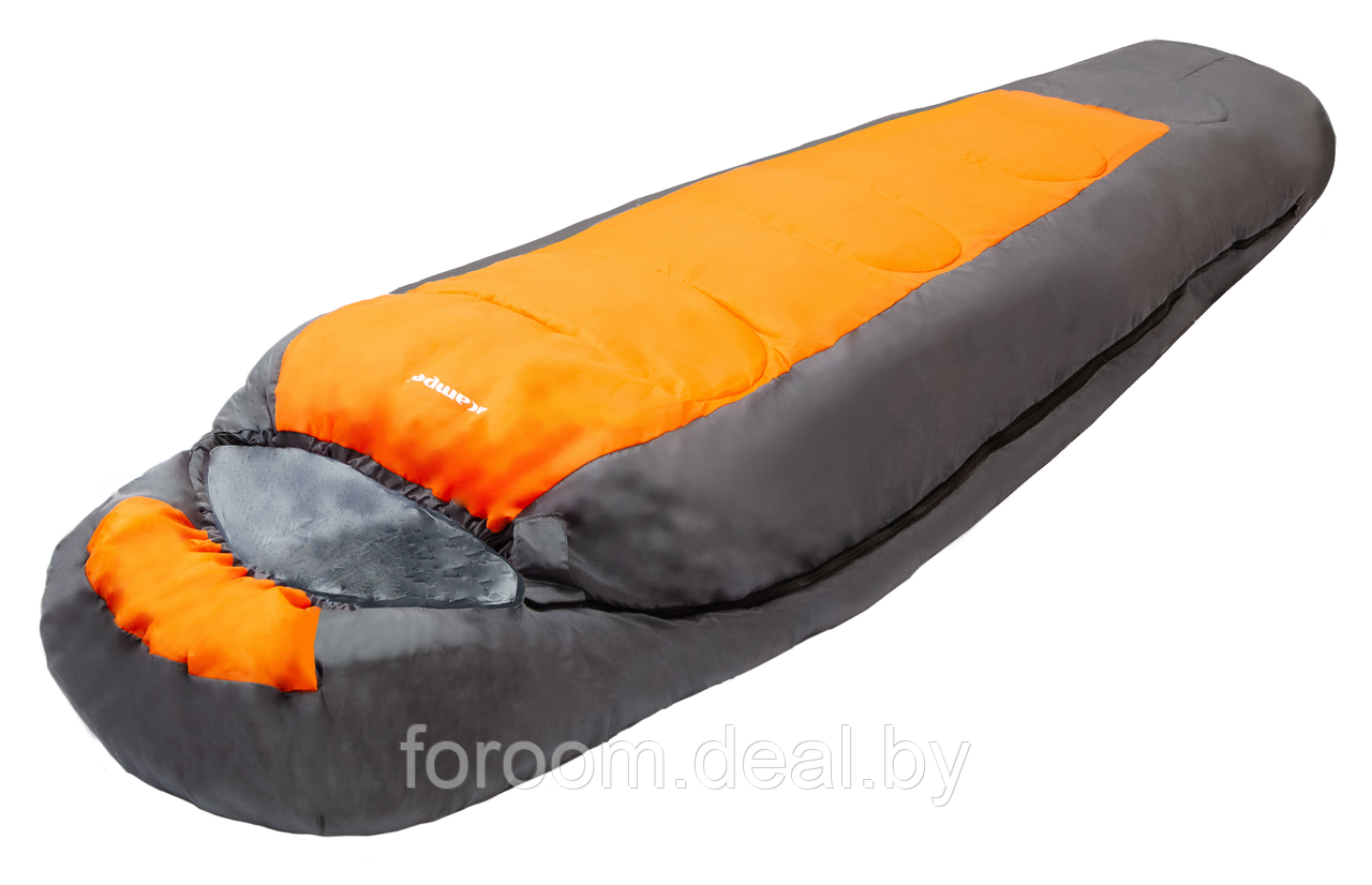 Спальный мешок ACAMPER BERGEN 300г/м2 (gray-orange) - фото 1 - id-p215494727