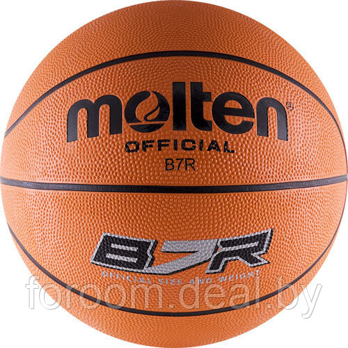 Баскетбольный мяч для тренировок MOLTEN B7R, 634MOB7R резиновый размер 7 - фото 1 - id-p215494752