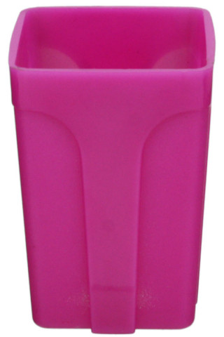 Стакан для канцелярских принадлежностей «Эсир» 100*70 мм, флуоресцентный, розовый - фото 1 - id-p215325228