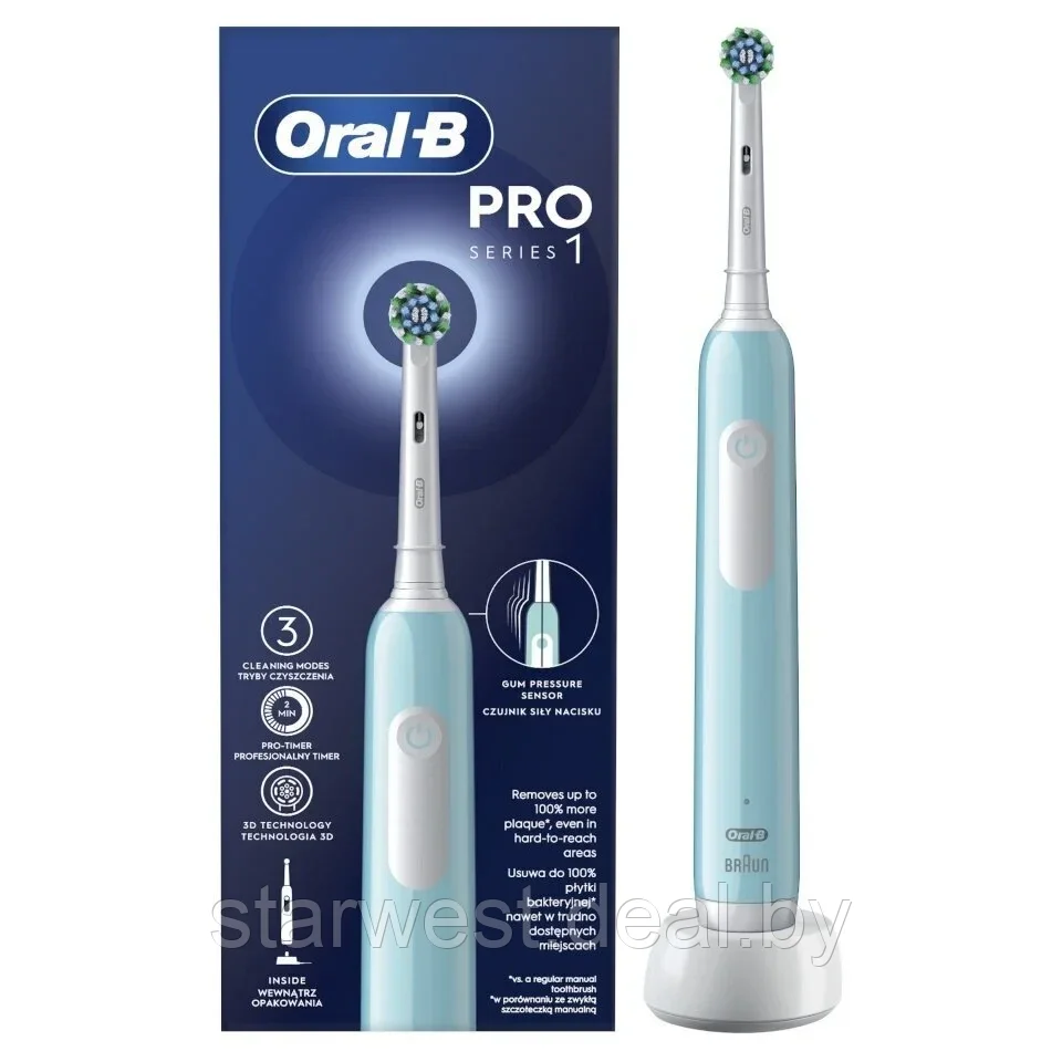 Oral-B Braun PRO Series 1 500 Cross Action Электрическая зубная щетка D305.513.3 - фото 1 - id-p215496047