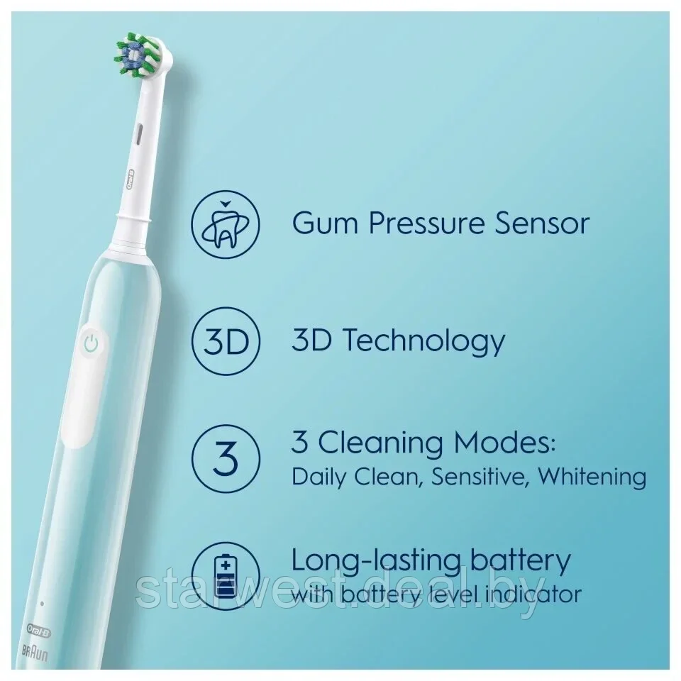 Oral-B Braun PRO Series 1 500 Cross Action Электрическая зубная щетка D305.513.3 - фото 4 - id-p215496047