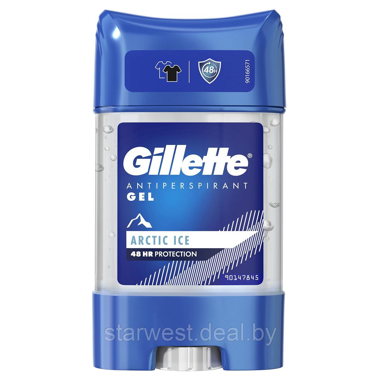 Gillette Gel Arctic Ice 70 мл Мужской гелевый дезодорант-антиперспирант - фото 2 - id-p215496050