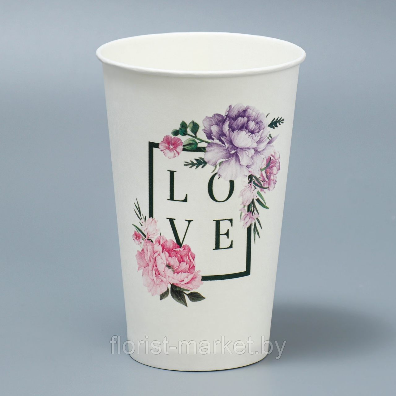 Стаканчик для цветов «Рамка LOVE», 8,5*13*6 см