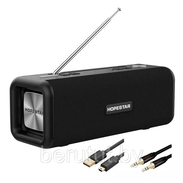 Колонка портативная музыкальная Bluetooth HOPESTAR T9 - фото 6 - id-p215496164