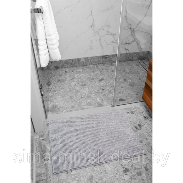 Коврик Softy, размер 50х70 см, цвет серый - фото 2 - id-p215497809