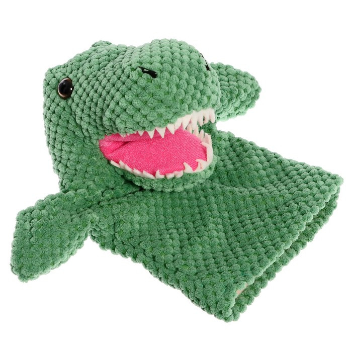Мягкая игрушка на руку «Динозавр», 26 см, цвет зелёный - фото 4 - id-p215498317
