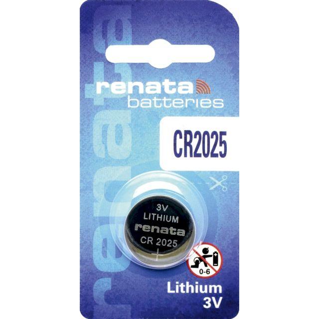 Элемент питания CR2025 - Renata, 3V, Lithium, 165mAh - фото 4 - id-p215498394