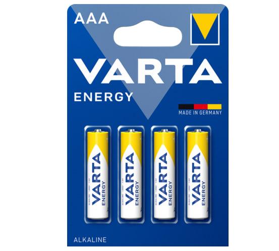 Батарейки LR03 - VARTA Energy, 1.5V, Alkaline (AAA), Made in Germany, 4шт. - фото 3 - id-p215500575