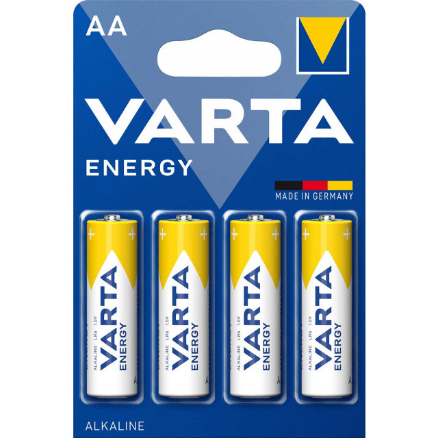 Батарейки LR6 - VARTA Energy, 1.5V, Alkaline (AA), Made in Germany, 4шт.