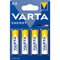 Батарейки LR6 - VARTA Energy, 1.5V, Alkaline (AA), Made in Germany, 4шт.