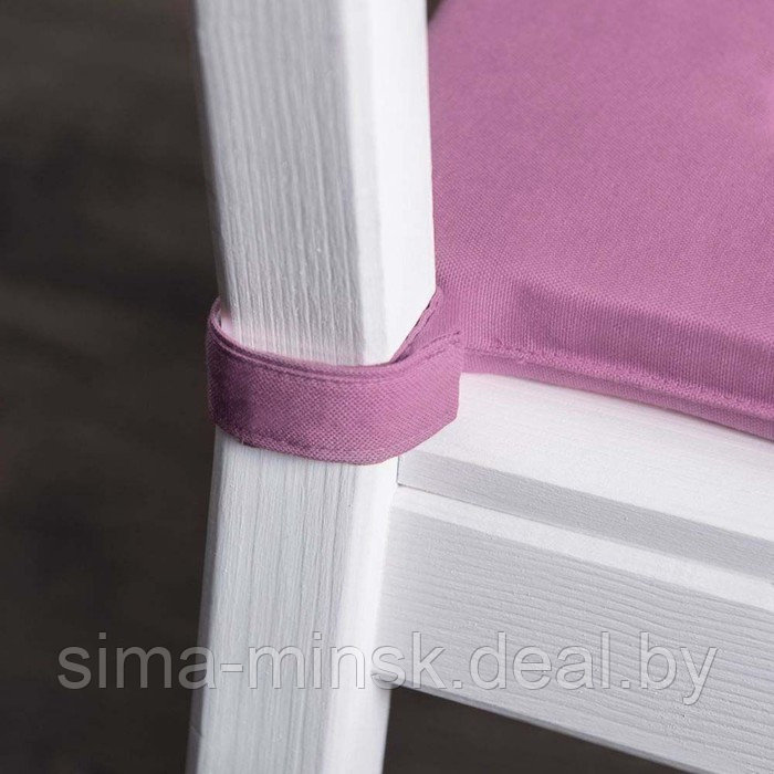Комплект подушек для стула «Билли», размер 37х42 см, цвет бледно-розовый, 2 шт - фото 2 - id-p215501916
